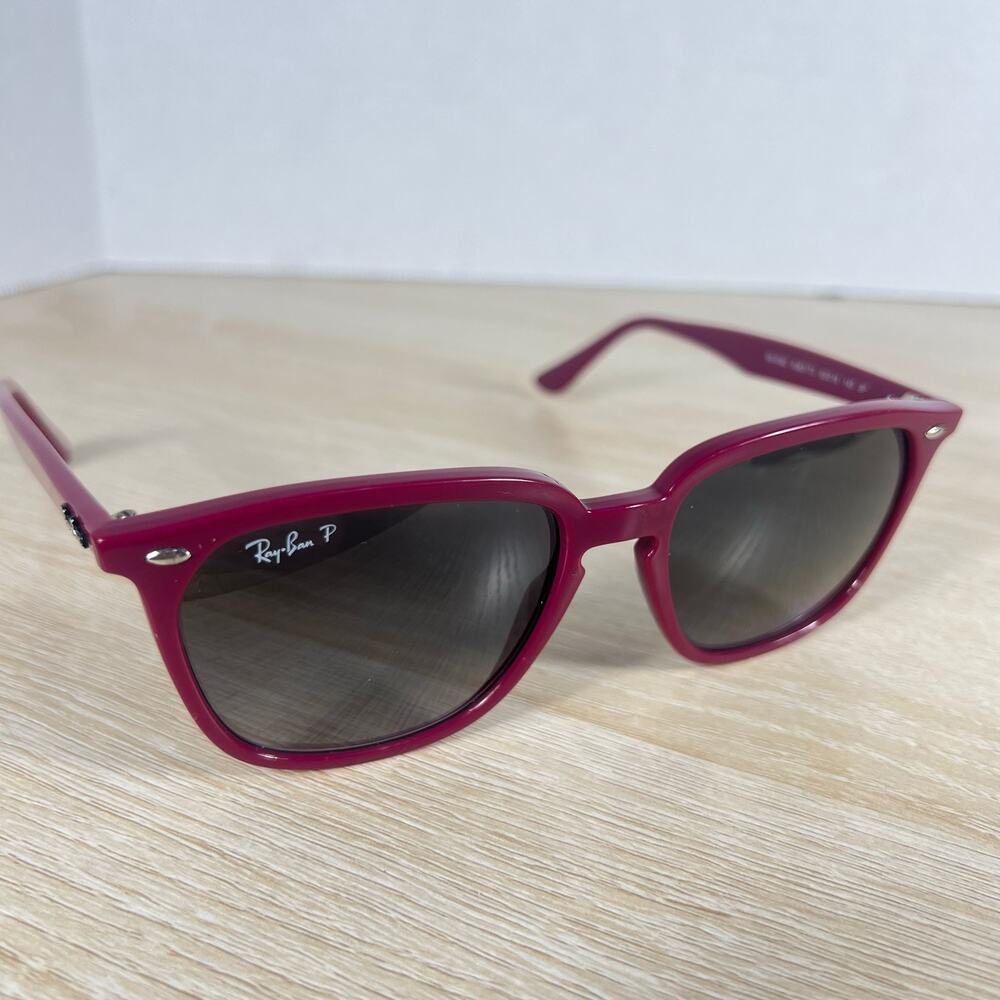 Ray-Ban RB4362 6383/T3 Sunglasses Polarized Burgundy 55-18-145 Italy